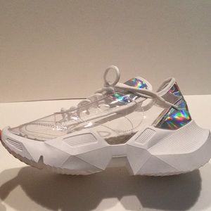 Akira shoes clear sneakers size 9